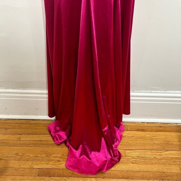 IEENA FOR MAC DUGGAL Pink Strapless Gown - Size 4 - Picture 8 of 12